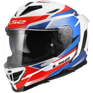 Casque intégral de moto LS2 FF818 Storm III Komai blanc brillant-bleu-rouge