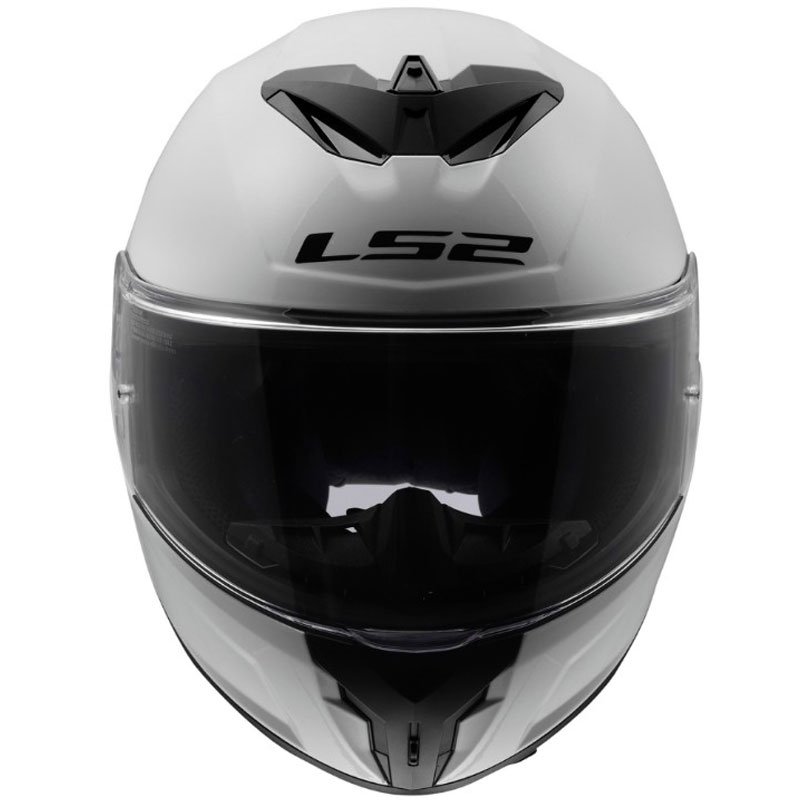 Casque intégral de moto LS2 FF820 Rapid III Blanc brillant uni