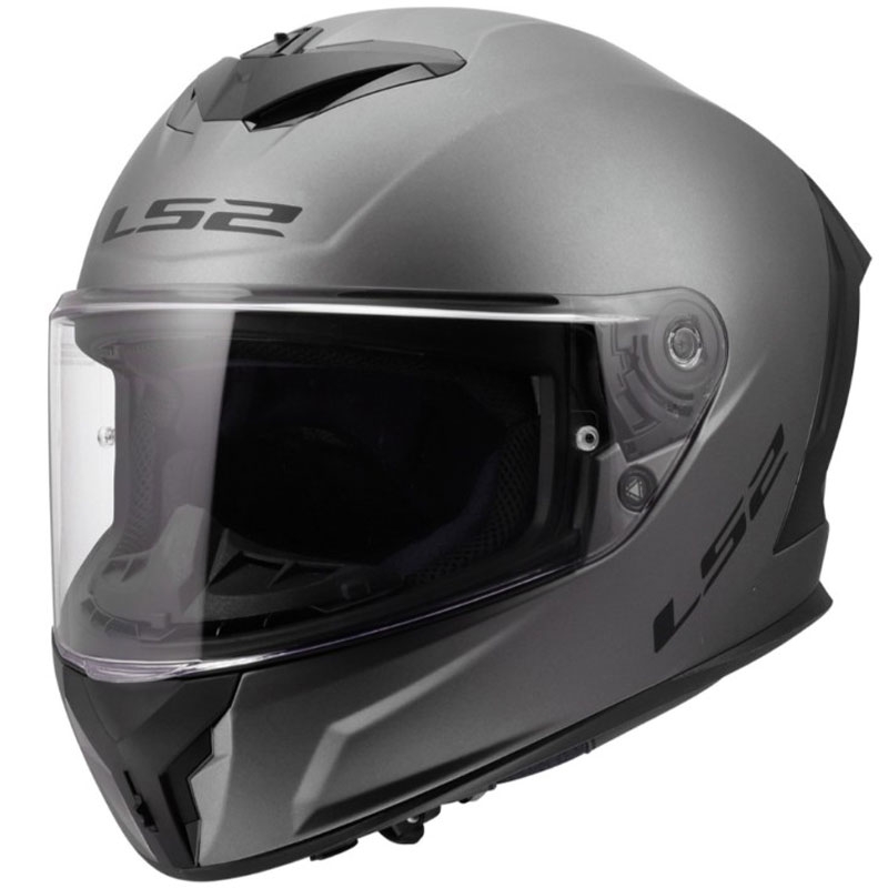 Casque intégral moto LS2 FF820 Rapid III Solid en titane mat