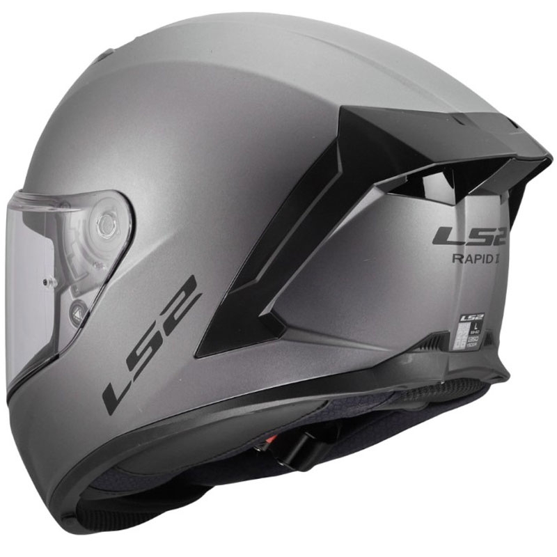 Casque intégral moto LS2 FF820 Rapid III Solid en titane mat