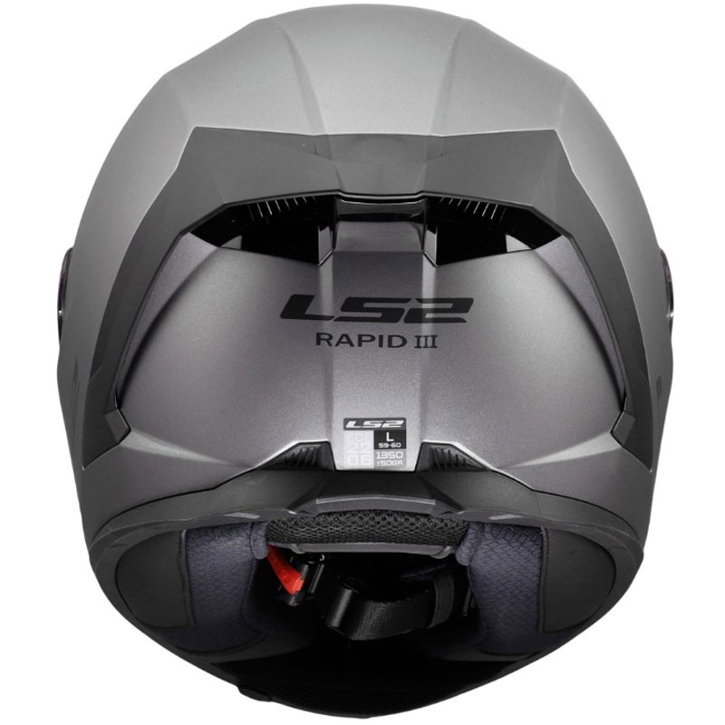 Casque intégral moto LS2 FF820 Rapid III Solid en titane mat