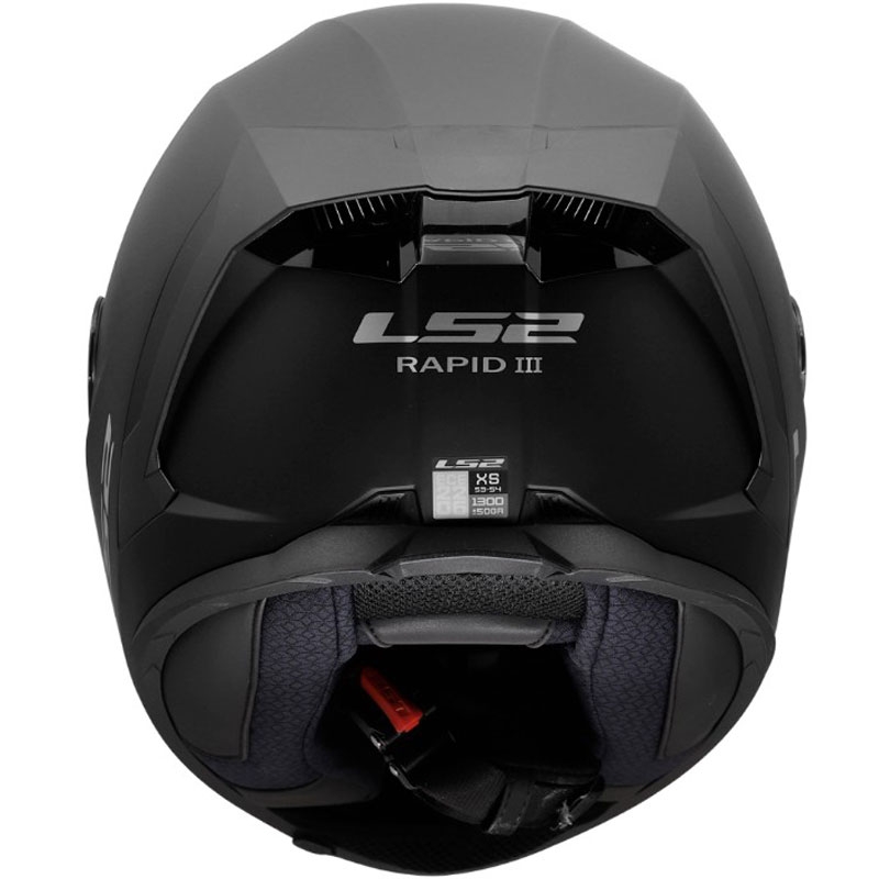 Casque intégral de moto LS2 FF820 Rapid III Noir mat uni