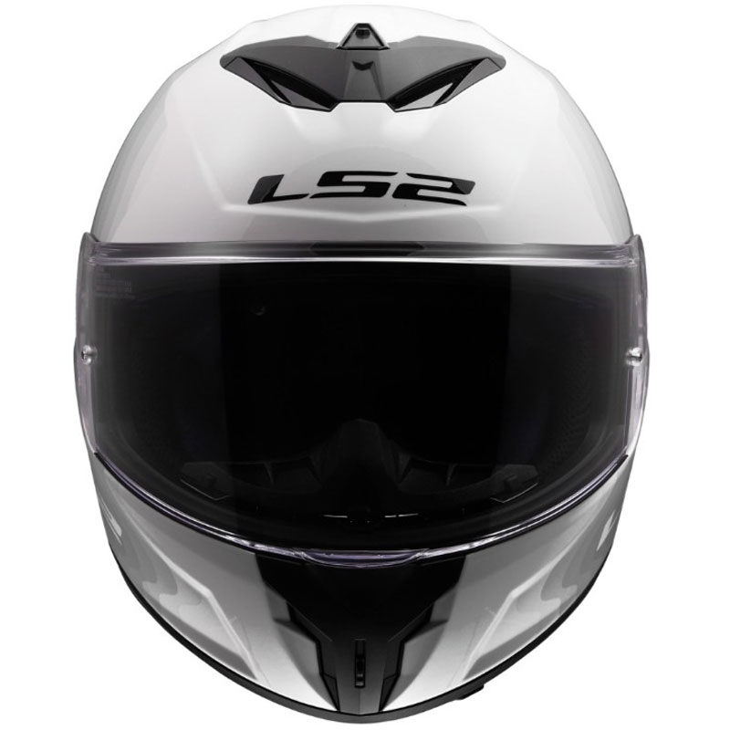 Casque intégral de moto LS2 FF820 Rapid III Flow blanc-gris brillant