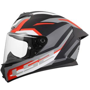 Casque intégral de moto LS2 FF820 Rapid III Hyper noir mat-rouge