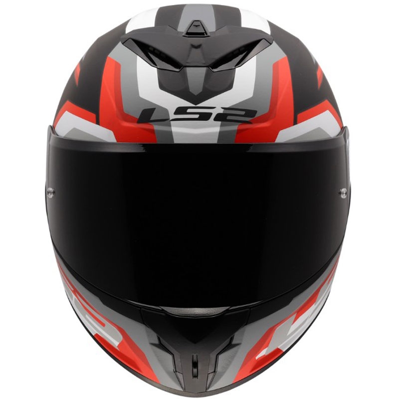 Casque intégral de moto LS2 FF820 Rapid III Hyper noir mat-rouge
