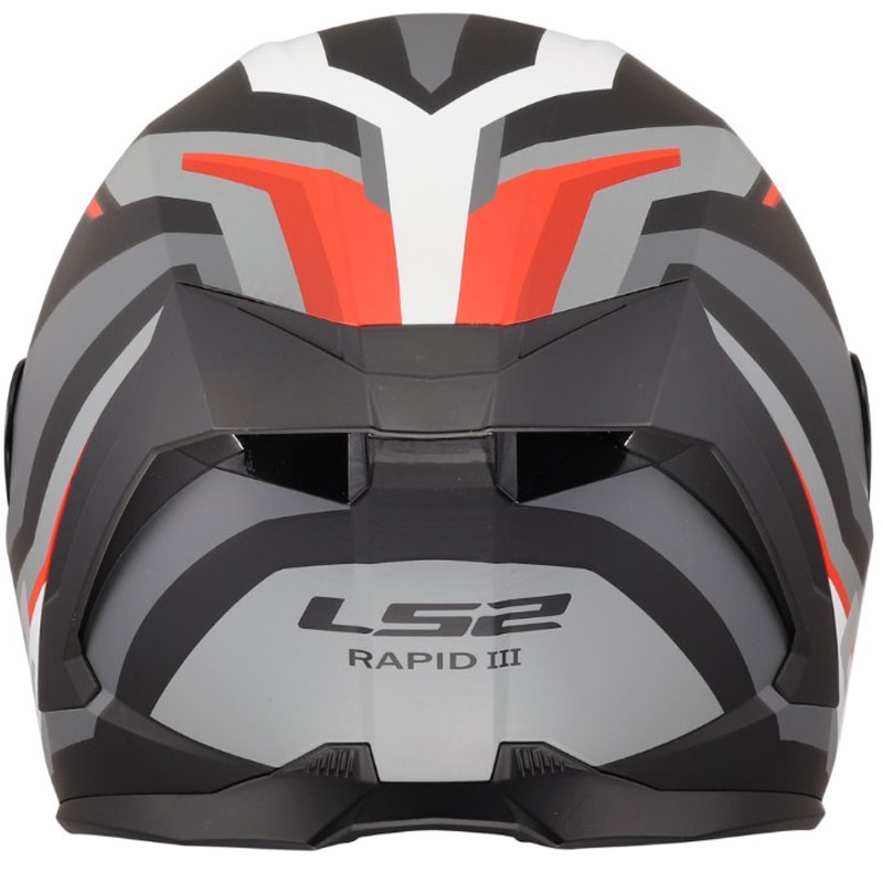 Casque intégral de moto LS2 FF820 Rapid III Hyper noir mat-rouge