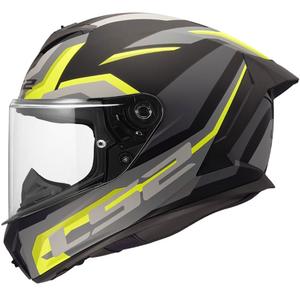 Casque intégral moto LS2 FF820 Rapid III Hyper noir mat-jaune