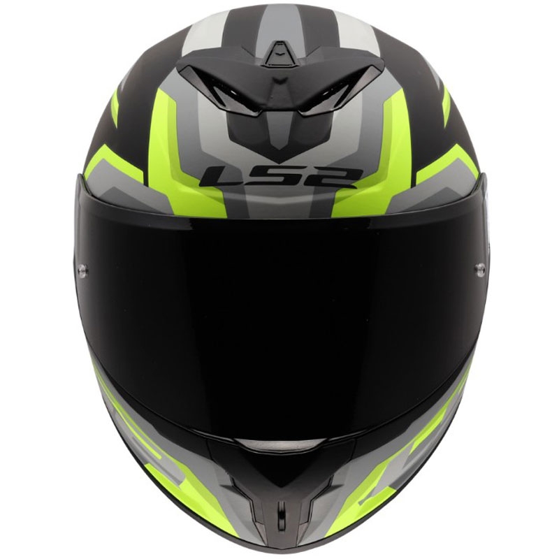 Casque intégral moto LS2 FF820 Rapid III Hyper noir mat-jaune