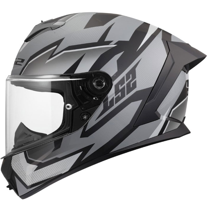 Casque intégral de moto LS2 FF820 Rapid III Xtrem noir-gris mat