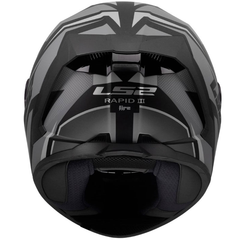 Casque intégral de moto LS2 FF820 Rapid III Xtrem noir-gris mat