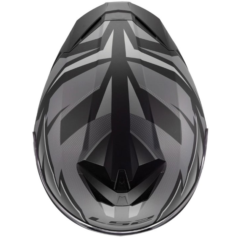 Casque intégral de moto LS2 FF820 Rapid III Xtrem noir-gris mat