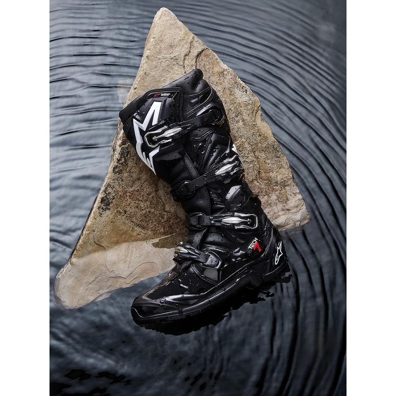 Bottes de moto Alpinestars Tech 7 Enduro Drystar noires