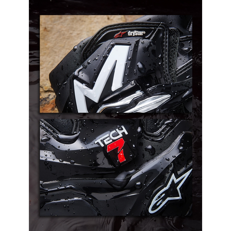 Bottes de moto Alpinestars Tech 7 Enduro Drystar noires