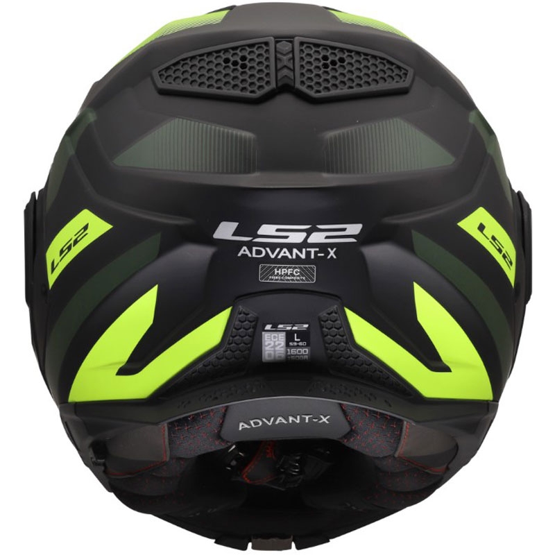 Casque de moto modulable LS2 FF901 Advant X Nova jaune fluo mat-noir