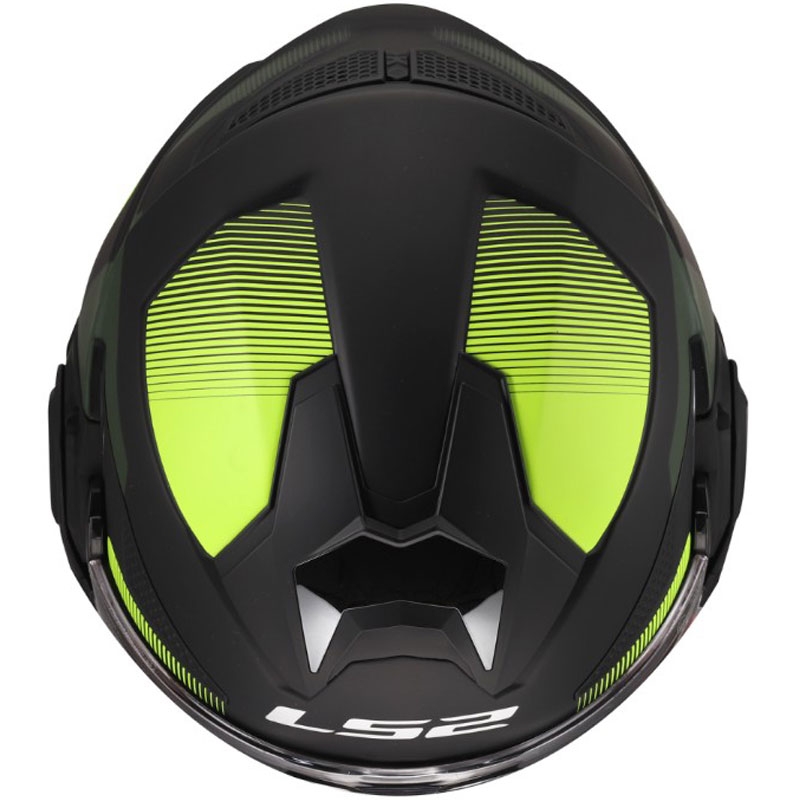 Casque de moto modulable LS2 FF901 Advant X Nova jaune fluo mat-noir