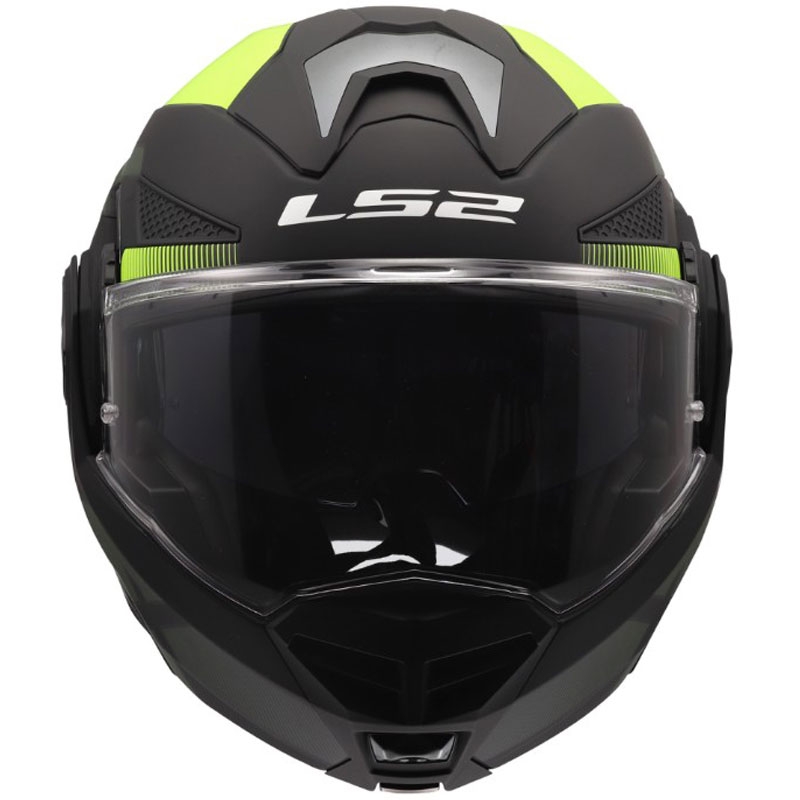 Casque de moto modulable LS2 FF901 Advant X Nova jaune fluo mat-noir