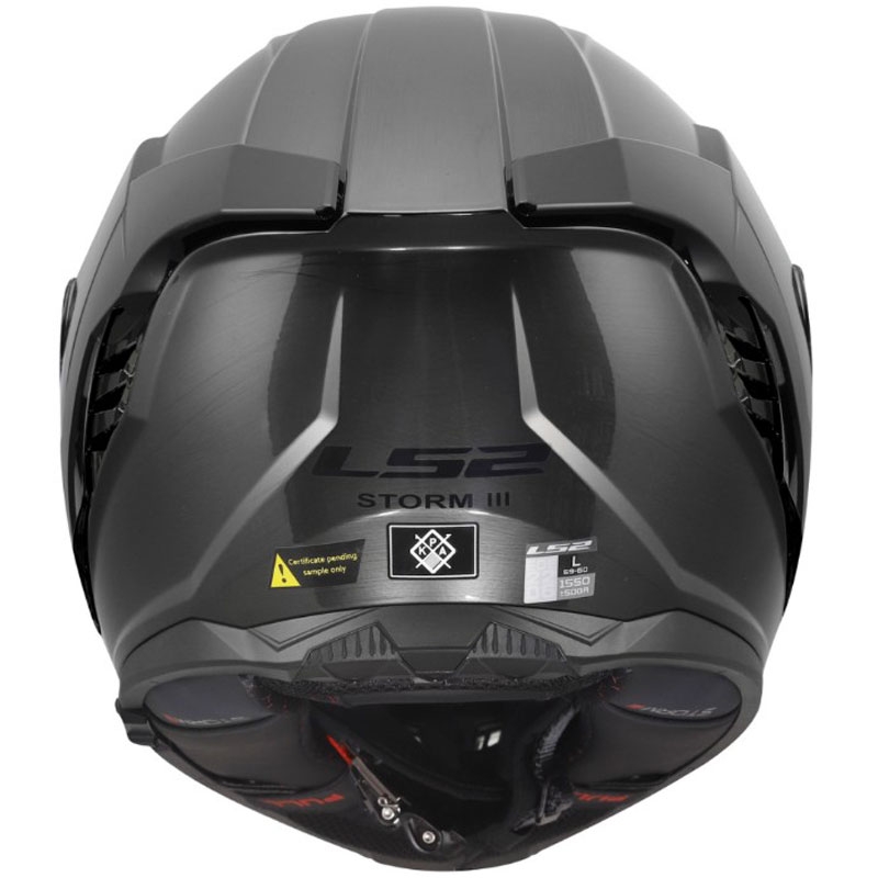 Casque intégral moto LS2 FF818 Storm III Jeans en titane