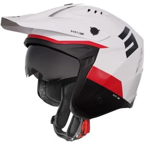 Casque de moto Tir Saut Tricks noir-rouge-blanc