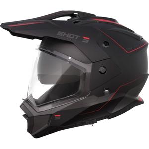 Casque Enduro Shot Trek Rally noir-rouge