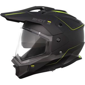 Casque Enduro Shot Trek Rally noir-jaune fluo