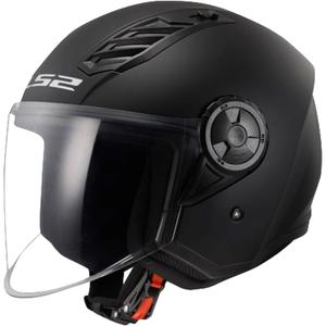 Casque moto ouvert LS2 OF616 Airflow II Solid Matte Black