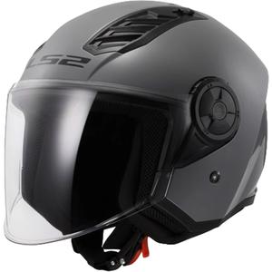 Casque moto ouvert LS2 OF616 Airflow II Solid Nardo Grey