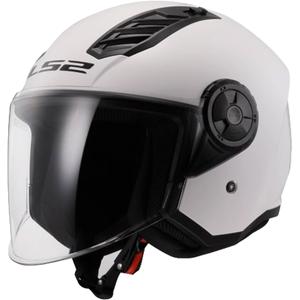 Casque moto ouvert LS2 OF616 Airflow II Solid Gloss White
