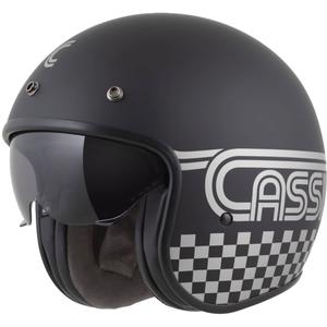 Casque moto jet Cassida Oxygen 2.0 Rondo noir mat-argent