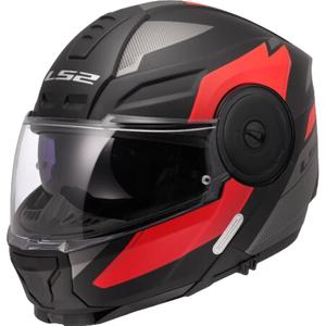 Casque moto modulable LS2 FF902 Scope II Duria noir-rouge