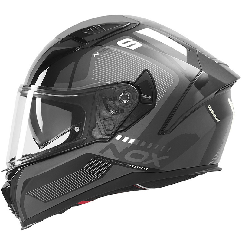 Casque intégral de moto NOX N402 Mentor noir et blanc