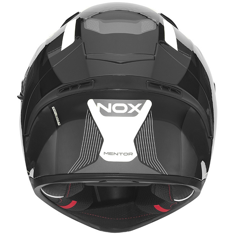 Casque intégral de moto NOX N402 Mentor noir et blanc