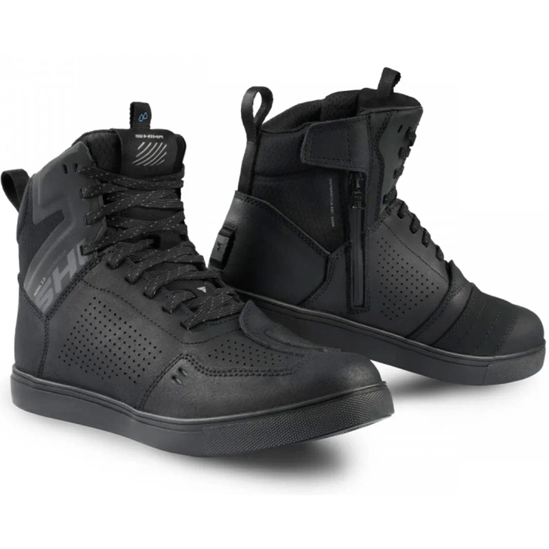 Bottes de moto Shima Rebel 2.0 WP noires