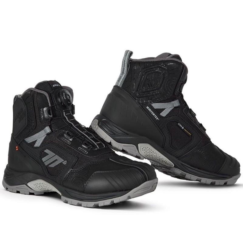 Bottes de moto SEVENTY DEGREES SD-BA7 Stelvio Low noir-gris