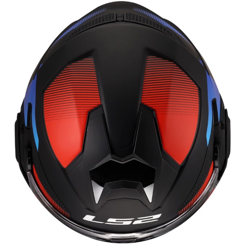 Casque de moto modulable LS2 FF901 Advant X Nova noir mat-rouge-bleu
