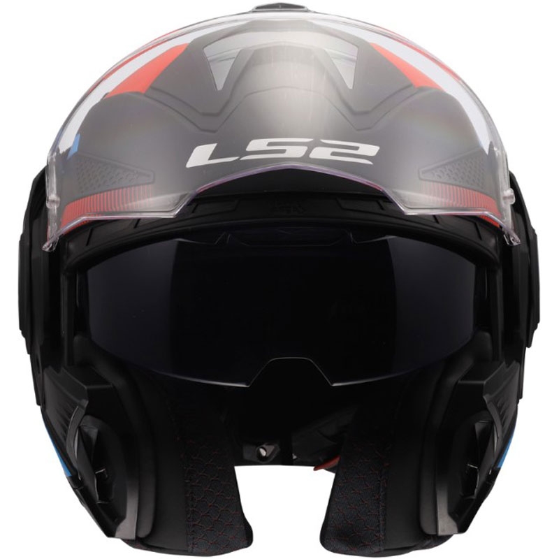 Casque de moto modulable LS2 FF901 Advant X Nova noir mat-rouge-bleu
