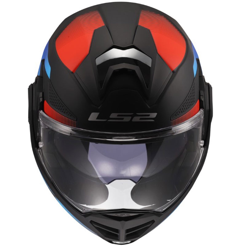 Casque de moto modulable LS2 FF901 Advant X Nova noir mat-rouge-bleu