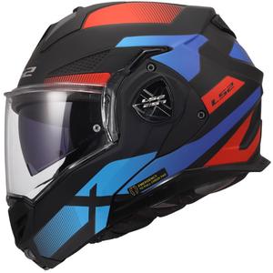 Casque de moto modulable LS2 FF901 Advant X Nova noir mat-rouge-bleu