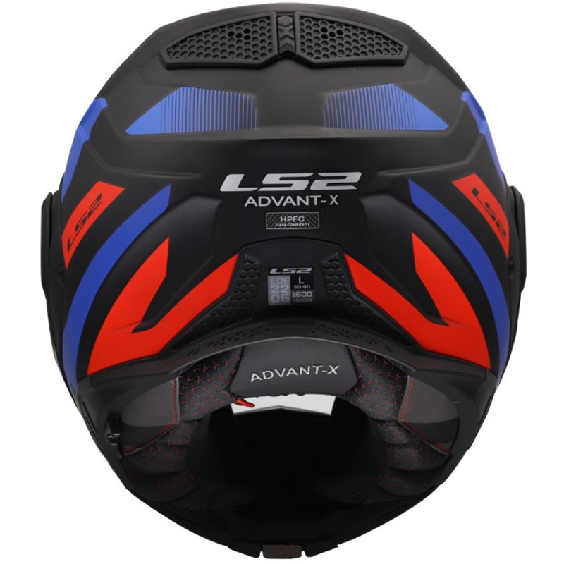 Casque de moto modulable LS2 FF901 Advant X Nova noir mat-rouge-bleu