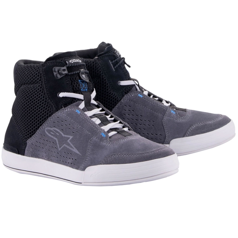 Bottes de moto Alpinestars Chrome Air noires-grises-bleues