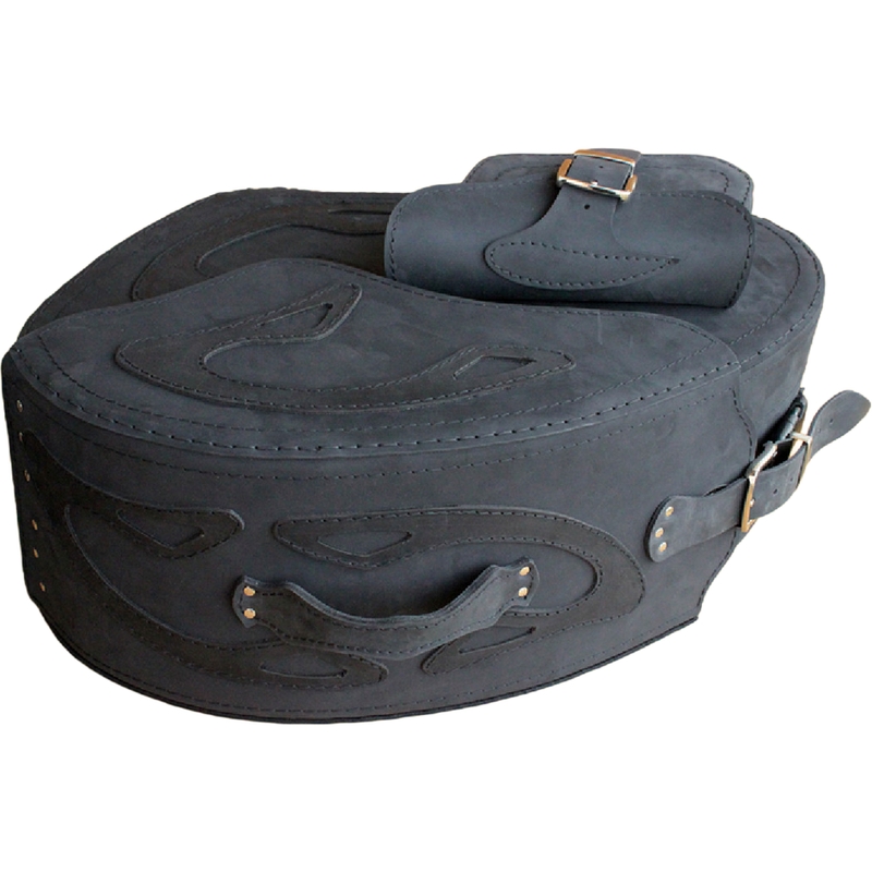 Sacoches de moto en cuir RSA S269 noires