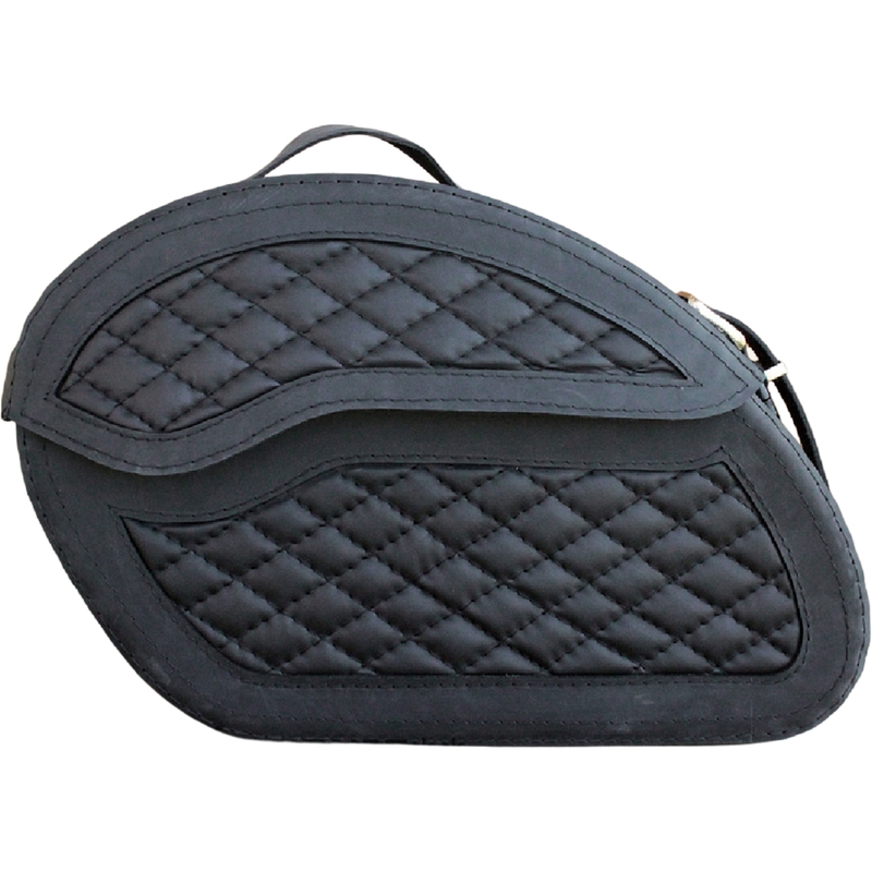 Sacoches de moto en cuir RSA S264 noires
