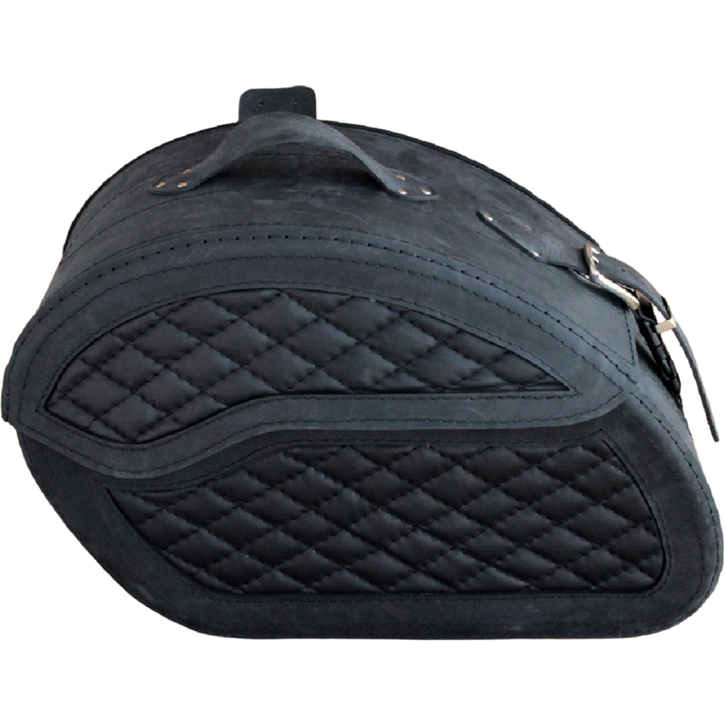 Sacoches de moto en cuir RSA S264 noires