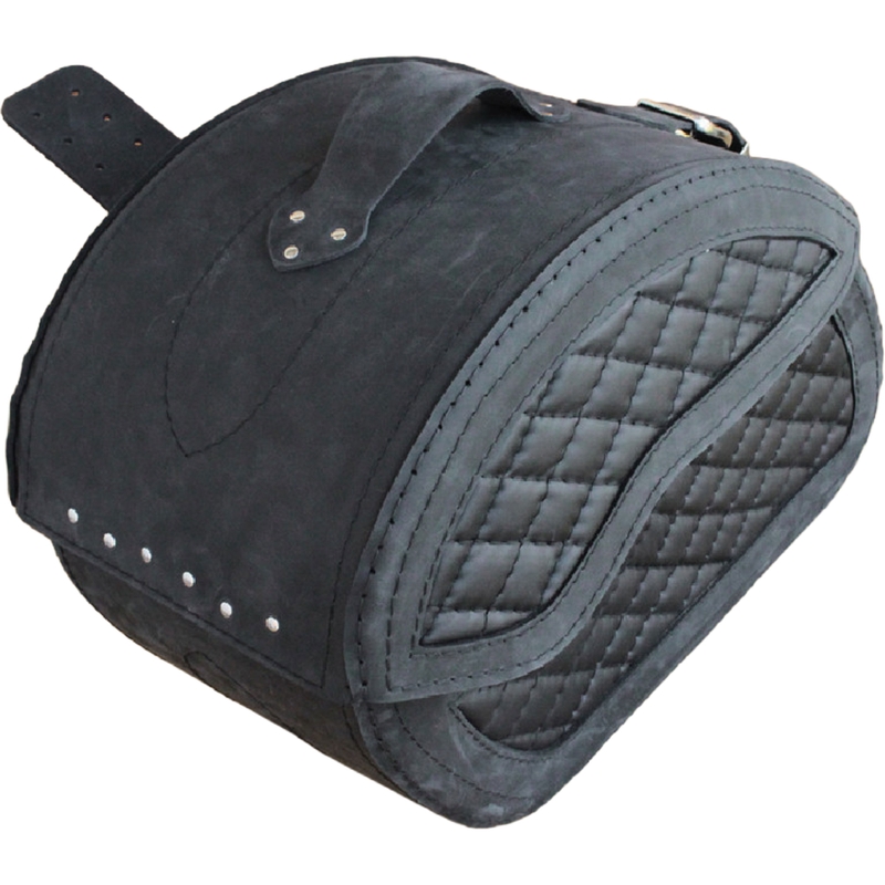 Sacoches de moto en cuir RSA S264 noires