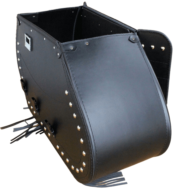Sacoches de moto en cuir RSA S771 noires