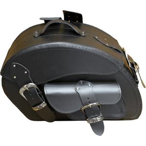 Sacoches de moto en cuir RSA S162A noires