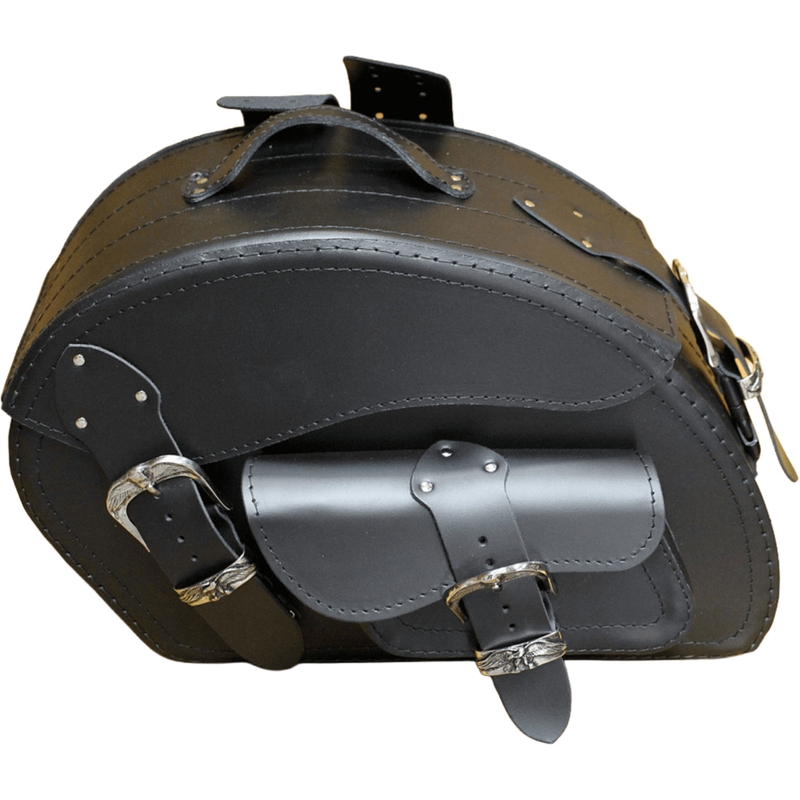Sacoches de moto en cuir RSA S158A noires