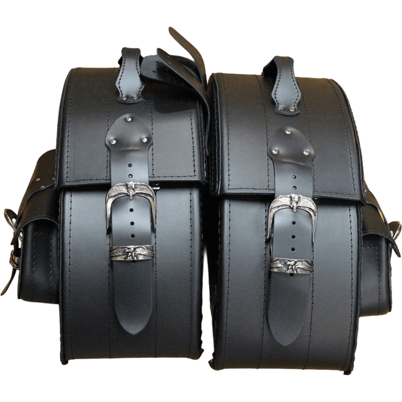 Sacoches de moto en cuir RSA S158A noires