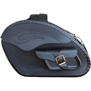 Sacoches de moto en cuir RSA S266A noires