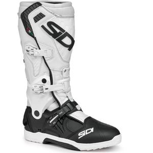 Bottes de moto SiDi Crossair noires et blanches