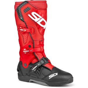 Bottes de moto SiDi Crossair noires et rouges